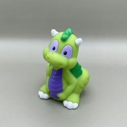 2003 Fisher Price Little People Green & Purple Dragon Figure Castle Kingdom Dollhouse 