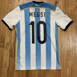 Lionel Messi Argentina Jersey #10 Adidas - 2014 World Cup - Size Small