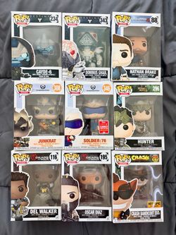 GAMING FUNKO POP COLLECTION — 9 POPS — $75
