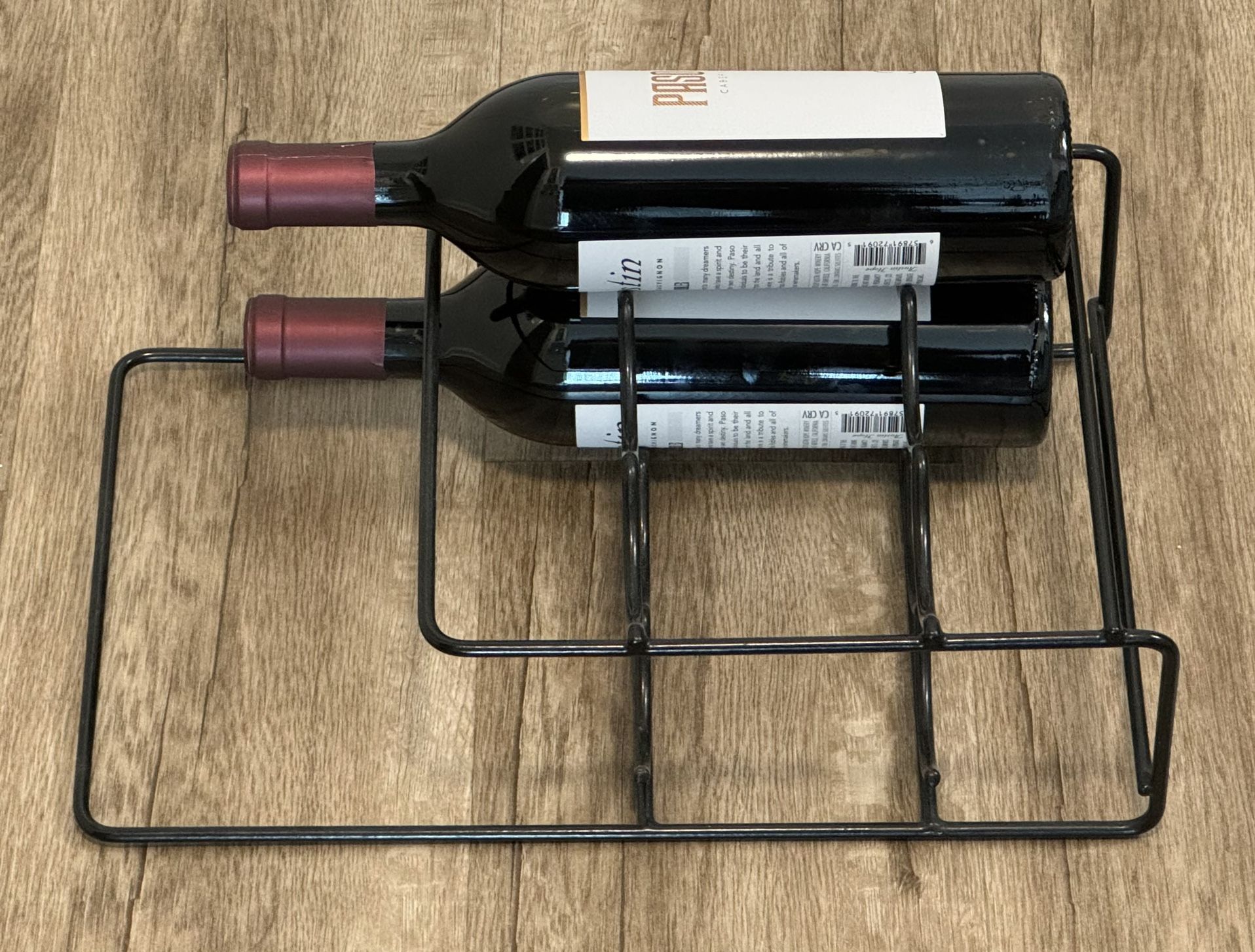 🍷🍾 Wine/Champagne Rack, Metal (Grip Coating), Holds 6 Bottles (brand new)