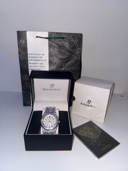 Plain Iced Out AP Watch
