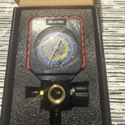 Single Manifold Gauge, HVAC Refrigerants AC Gauges Pressure Gauge for R22/R32/R410A/R134A Refrigerants Recharge Single-Meter Valve