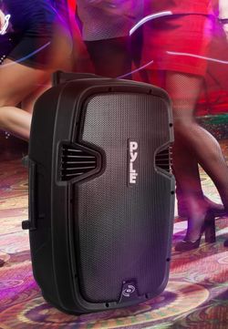 Pyle Karaoke Portable PA Speaker System - 1600W Bluetooth, Rechargeable Battery