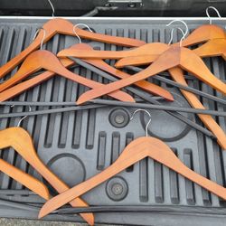 60 Solid Wood Hangers All For $24