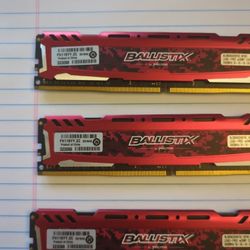 3 Sticks of ddr4 RAM  (8GB x 3)