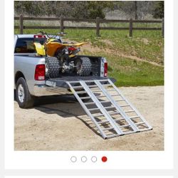 HAUL-MASTER 1500 lb. Capacity, 69 in. x 45 in. Tri-Fold Aluminum Loading Ramp