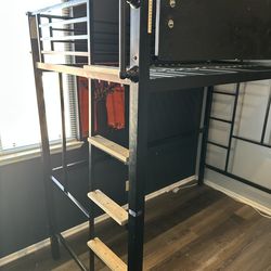 Custom steel loft bed!