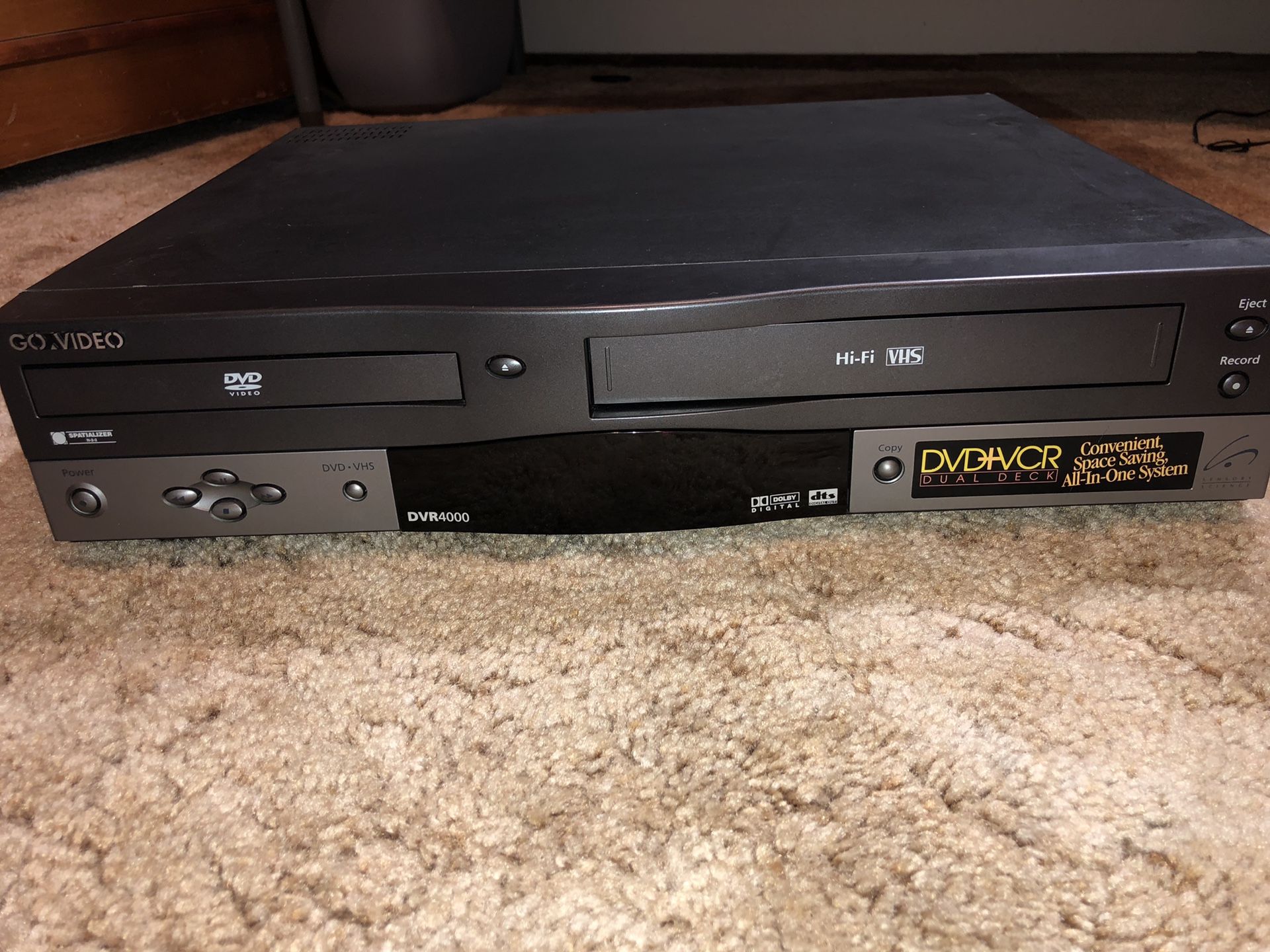 GoVideo Dvd/Vhs Dual Deck Model Number DVR4000 for Sale in Rodeo, CA