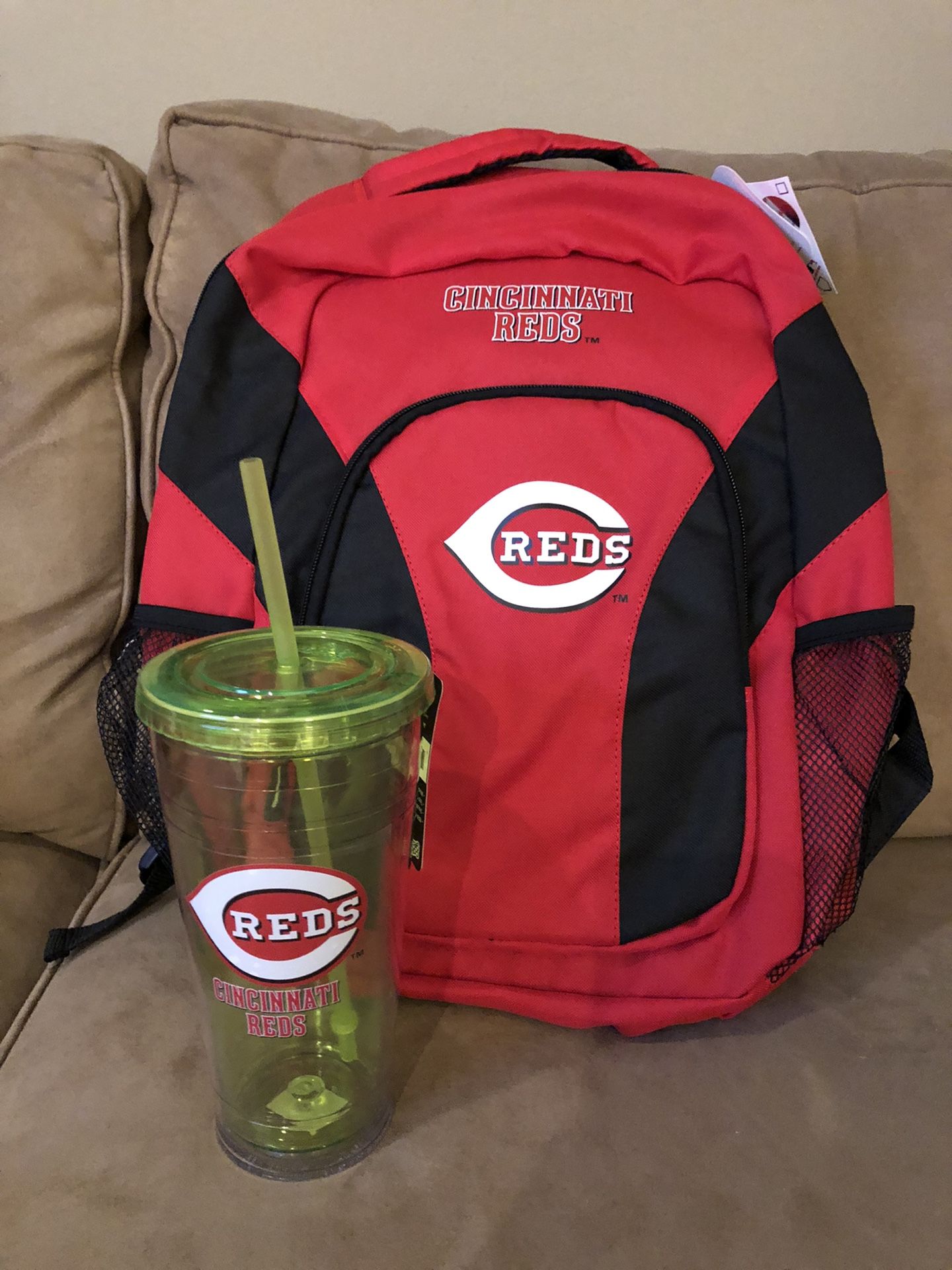 Cincinnati Reds Backpack And Tumbler