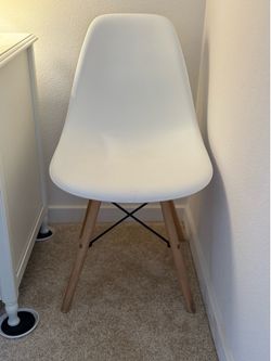 Modern Plastic & Wood Chair