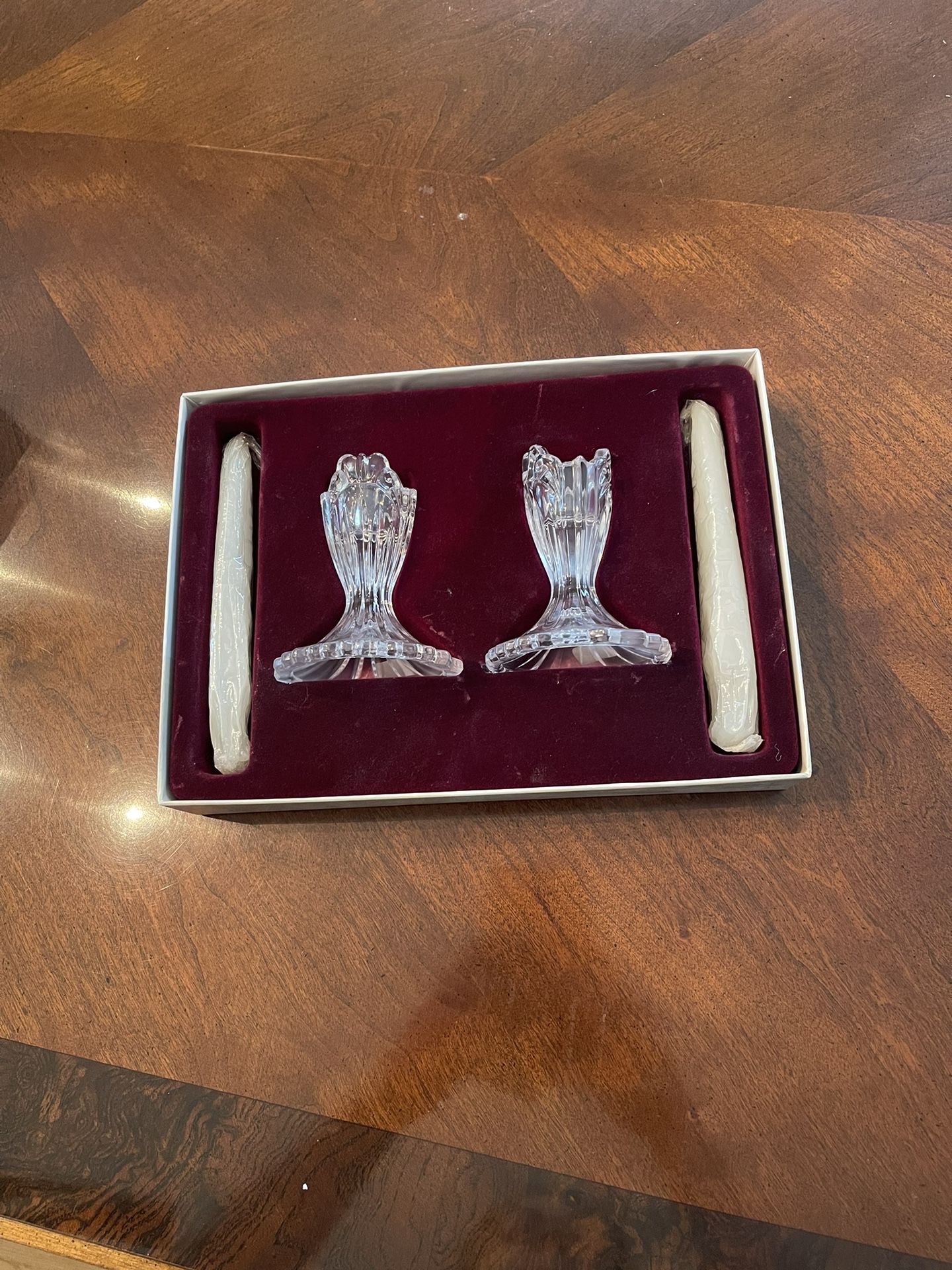 Vintage Onieda Crystal Candle Holders