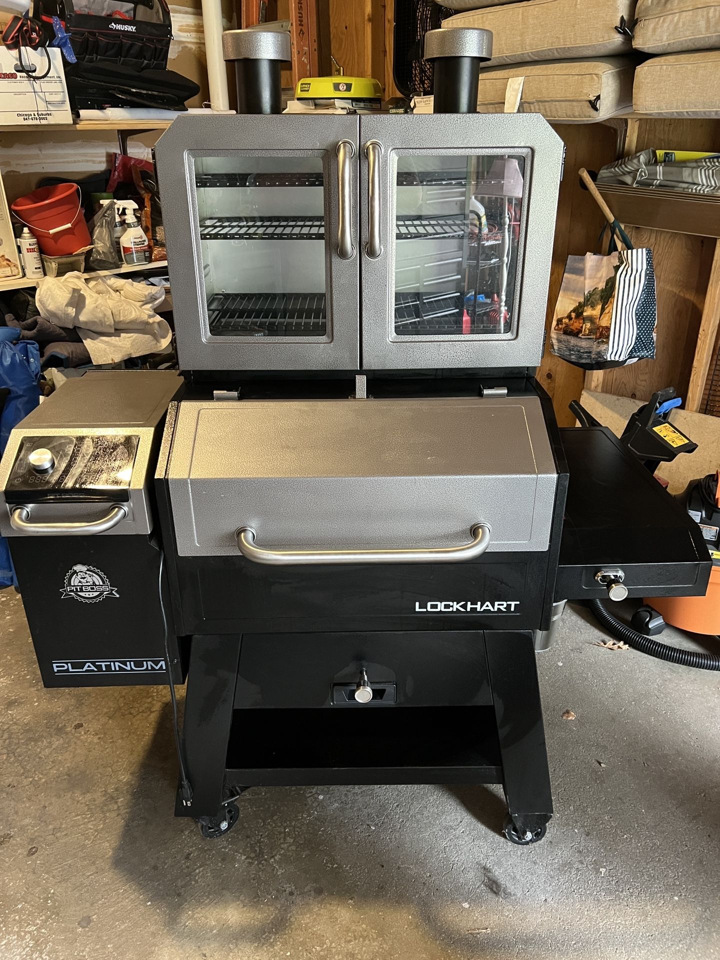 Pit Boss Platinum Lockhart Pellet Grill/Smoker Combo