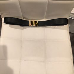 Black Ladies Dior Belt