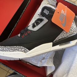 Air Jordan 3 Retro Black/Fire Cement Grey