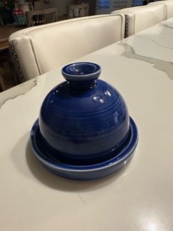 butter dish/ keeper, Butter crock, Butter dish, Ceramic, Stoneware, Wheel thrown