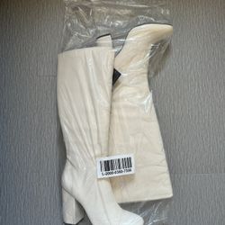 White Tall Boots