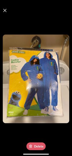 Sesame Street Cookie Monster Costume Adult XL