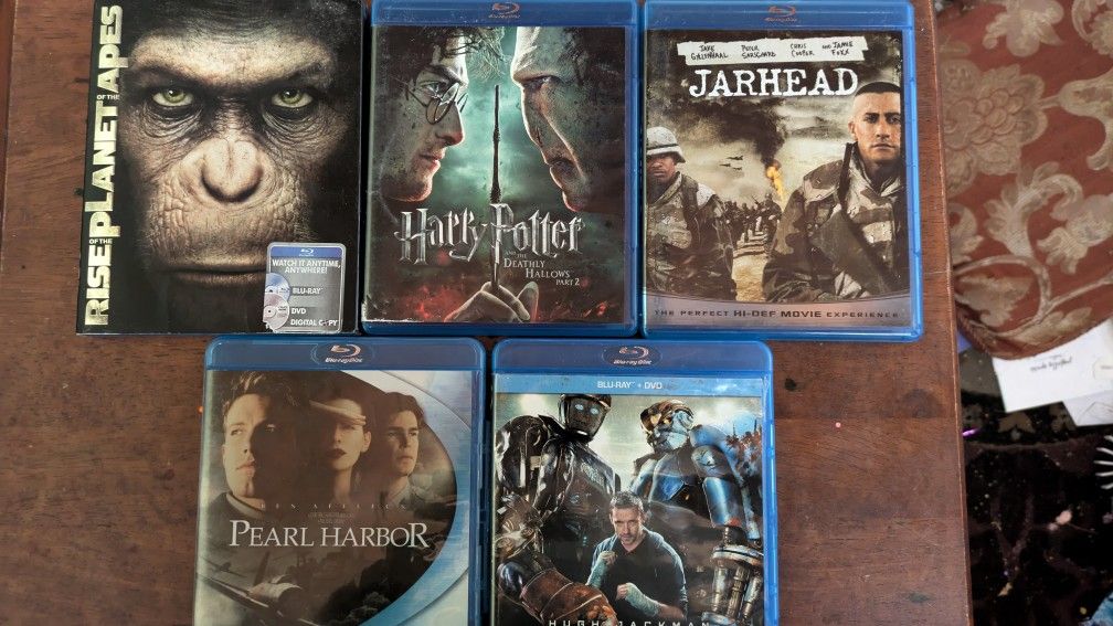 Blu-ray DVD Movies Set of 5