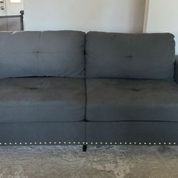 Two Gray Couches 