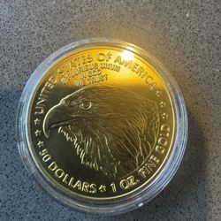 Gold 50 Dollar 1oz Coin 