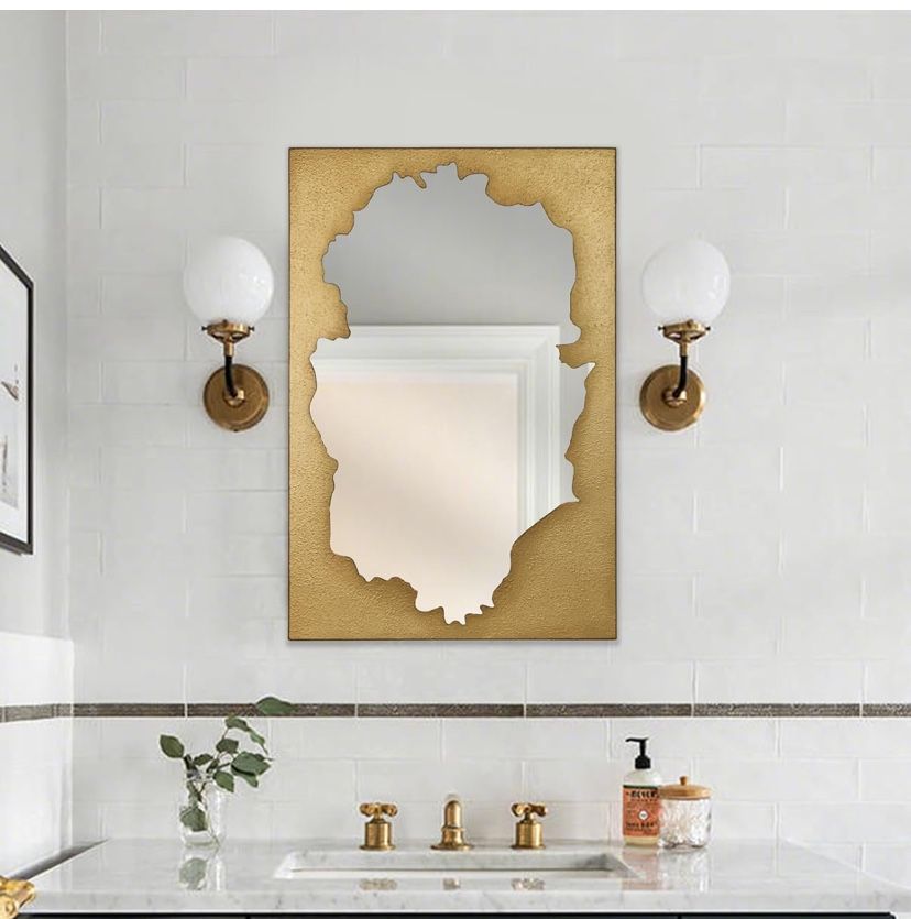 Brand New Gold 24x36 inch Rectangular Mirror