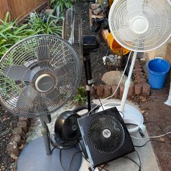 FANS - 5 Fans In Working Condition Including 2 Vornado Fan