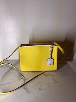 Kate Spade Yellow Leather Crossbody Bag