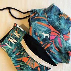 Pink Victoria Secret Set Hoodie With Leggings  