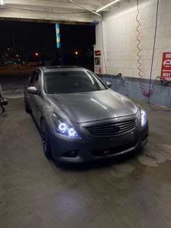 G37 headlight custom halo swap