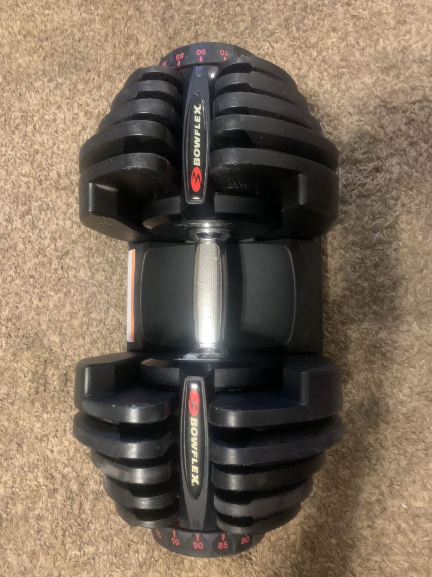Bowflex 1090 dumbbells with bench