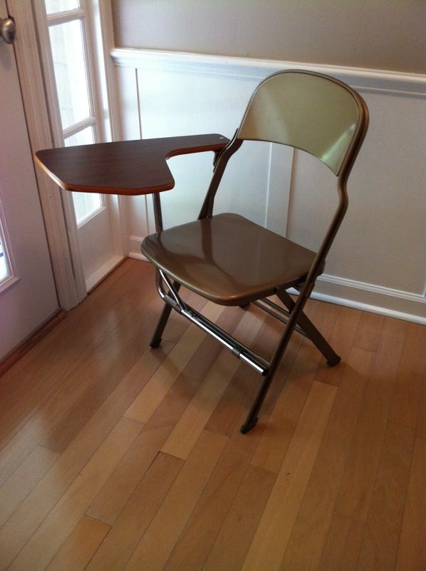 Vintage Clarinet Folding Metal Chair
