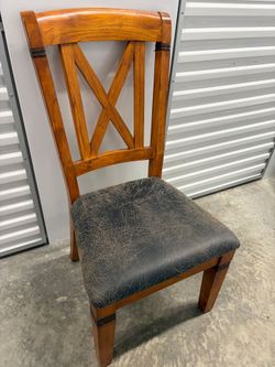 Slate Tile Top Dining Table and  & 6 Chairs