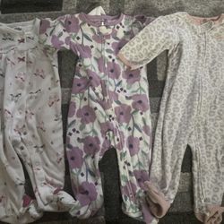 Baby Girl Pjs Size 3-6m 6-9m 9m