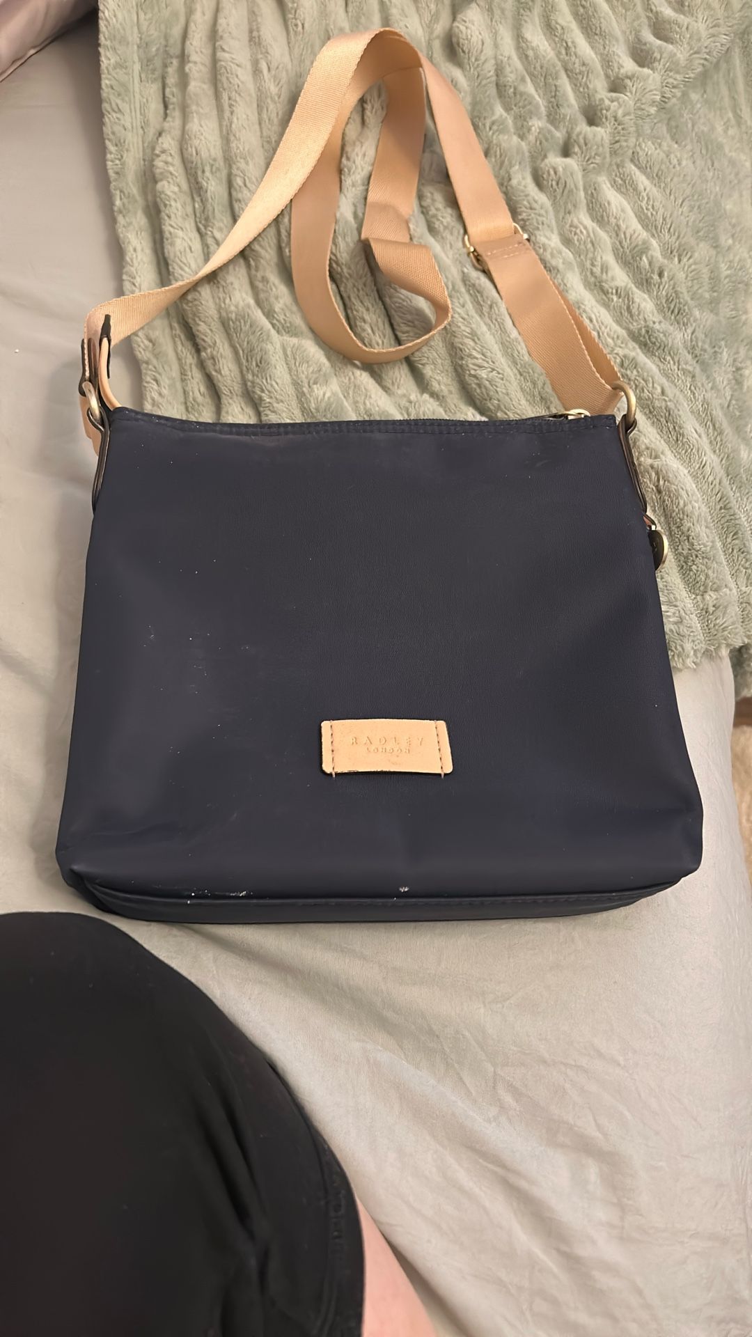 Radley Navy And Pink Crossbody Purse