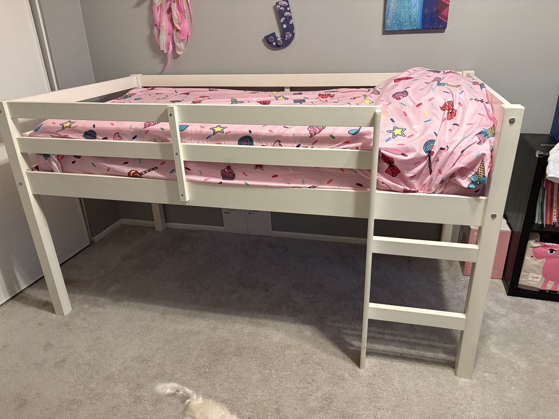 Junior Twin loft Bed - White