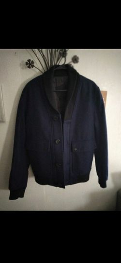 Mens black rivet coat