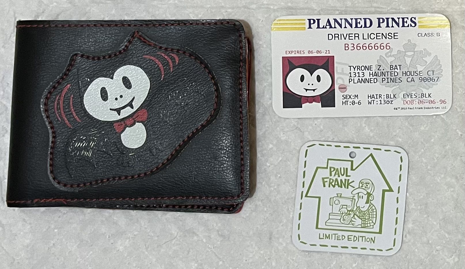 Paul Frank “Tyrone Z. Bat” Wallet Limited Edition