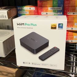 WiiM Pro Plus AirPlay 2 Receiver, Google Cast Audio, Multiroom Streamer with Premium AKM DAC, Voice Remote, Works with Alexa/Siri/Google, Stream Hi-Re