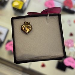 Gold Heart Pendant 