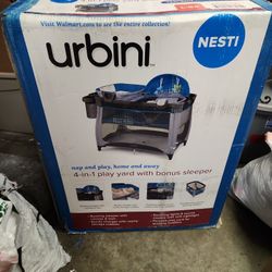 Urbini 4 in 1 play yard with bonus sleeper