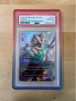 2026 RIFTBOUND: LEAGUE OF LEGENDS SFD-SPIRITFORGED YASUO - WINDRIDER PSA 10