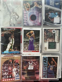 Basketball Cards 2 Binders Full 