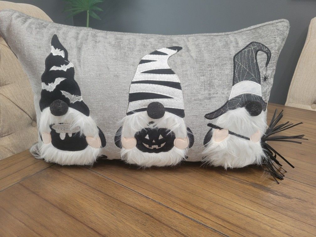 Gnome Halloween Pillow
