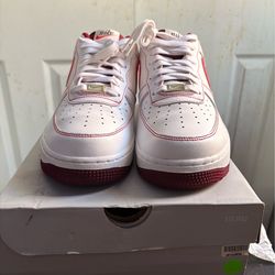 Nike Air Force 1'07 'White University Red'