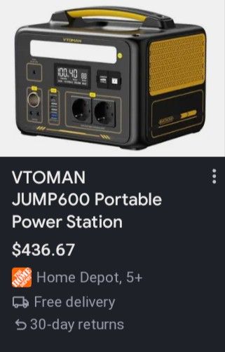 VTOMAN  Portable Solar Power Station