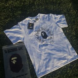 Chrome Hearts X Bape Tee Sizes S,M, (White)