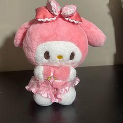 My Melody 50th Anniversary Ribbon Princess large plush toy