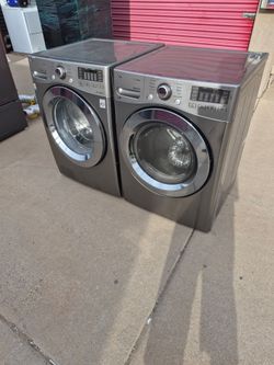 LG Front-Load Washer and Dryer Set