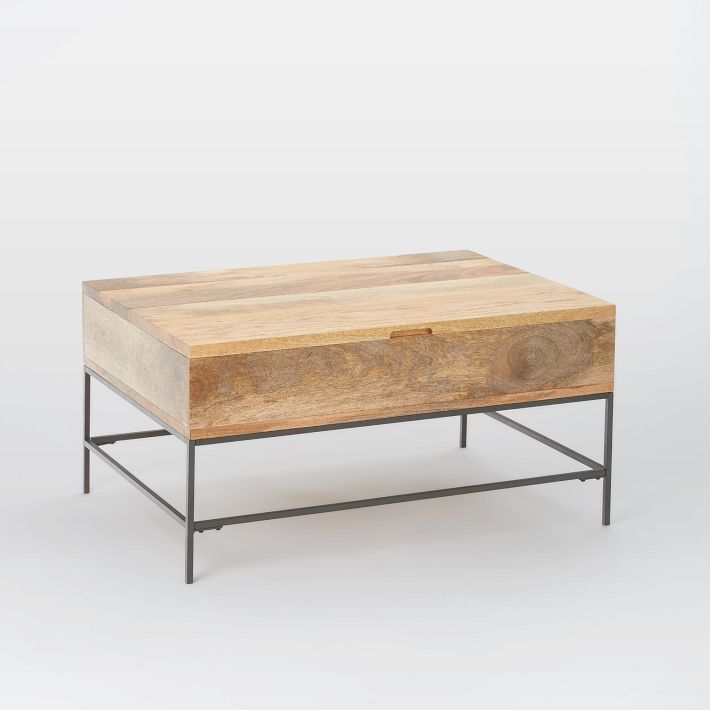 West Elm Industrial Storage Pop-Up Coffee Table