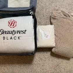 King Size Duvet Insert, Sheets, Blanket 